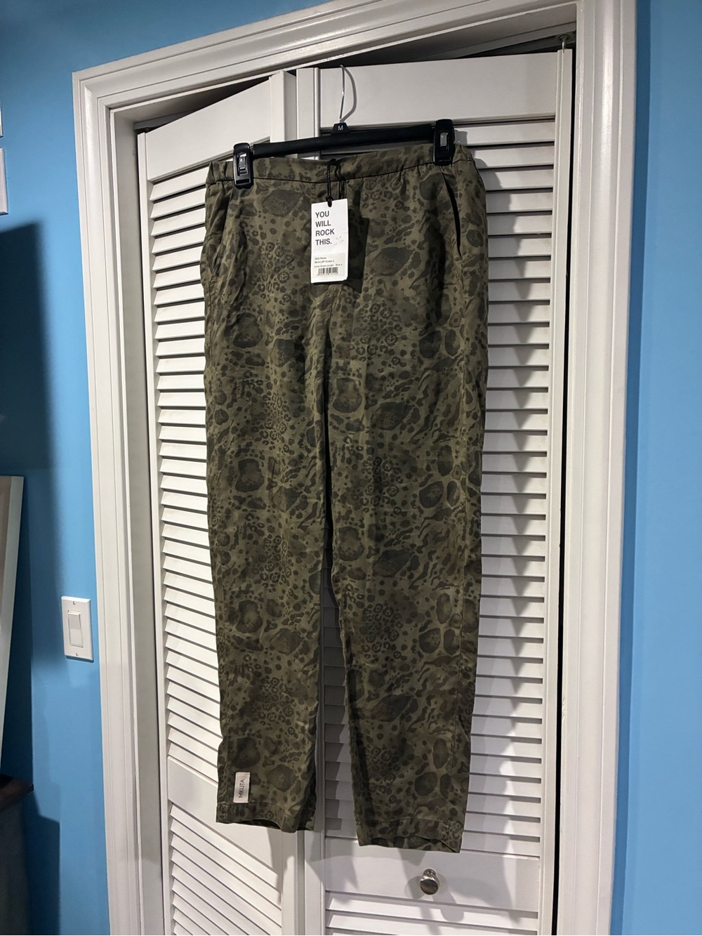 Mikuta Printed Pants – Size M – NEW WITH TAGS